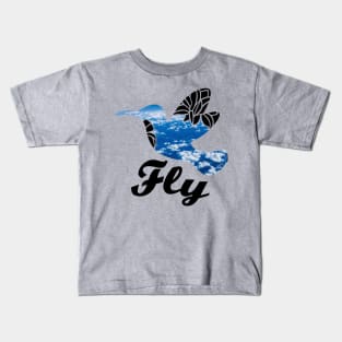Fly as a Bird Kids T-Shirt